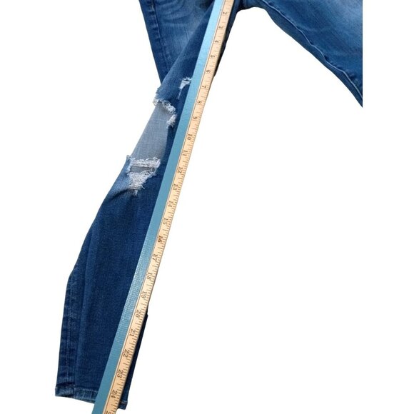 American Eagle 360 Next Level Stretch Hi-Rise Jegging Womens Blue Denim Size 4 - Picture 6 of 8